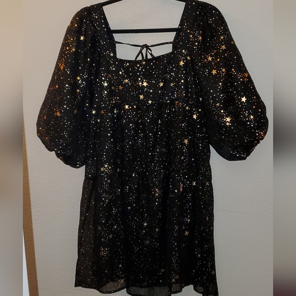 NASTY Gal Star Light Tiered Mini Dress US 6